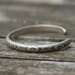 Vintage Sterling Stamped Cuff