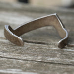 Vintage Sterling Turquoise Inlay Cuff