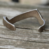 Vintage Sterling Turquoise Inlay Cuff