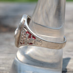 Vintage Sterling Silver Lucky Horseshoe Ring 9.75