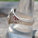 Vintage Sterling Silver Lucky Horseshoe Ring 9.75