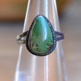 Vintage Sterling Turquoise Ring 6.75