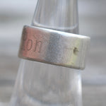 Vintage Sterling Silver RON Ring 6.5