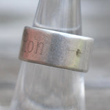 Vintage Sterling Silver RON Ring 6.5