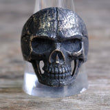Vintage Sterling Skull Ring 13