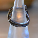 Vintage Sterling Coral Ring 4.75