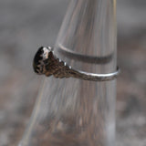 Vintage Sterling Onyx Band 6.25