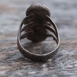 Vintage Sterling 2-Stone Coral Band 4