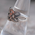 Vintage Sterling Silver Braided Band 8