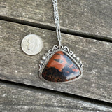 Vintage Sterling Petrified Wood Ring