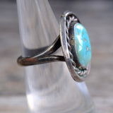 Vintage Sterling Turquoise Ring 6.5