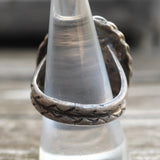 Vintage Sterling Malachite Roper Ring 10.5