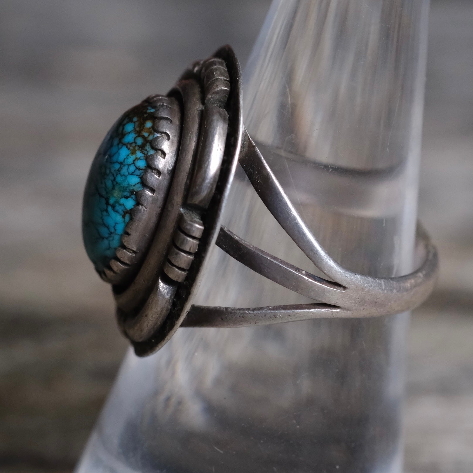 Vintage Sterling Turquoise Ring 7