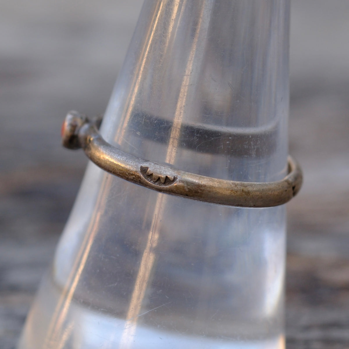 Vintage Sterling Coral Band 8.25