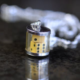 Vintage Sterling Shootin Dice Necklace