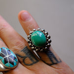 Vintage Sterling Faux Turquoise Ring 5