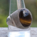 Vintage Sterling Tigers Eye Ring 11.5