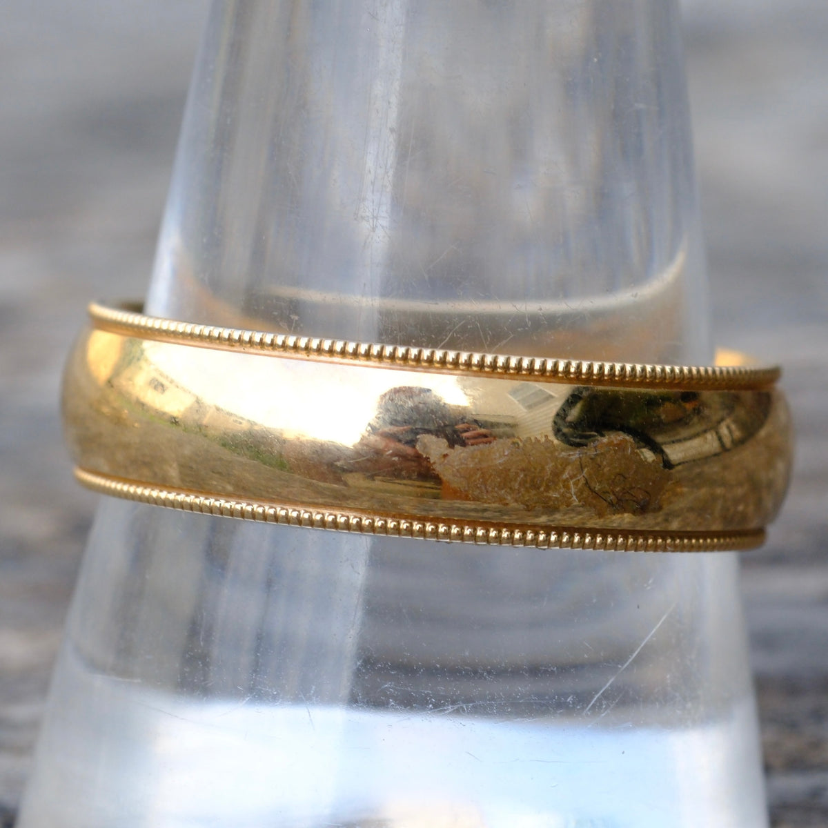 Vintage 14K Gold Band Ring 10.75 8.7 Grams
