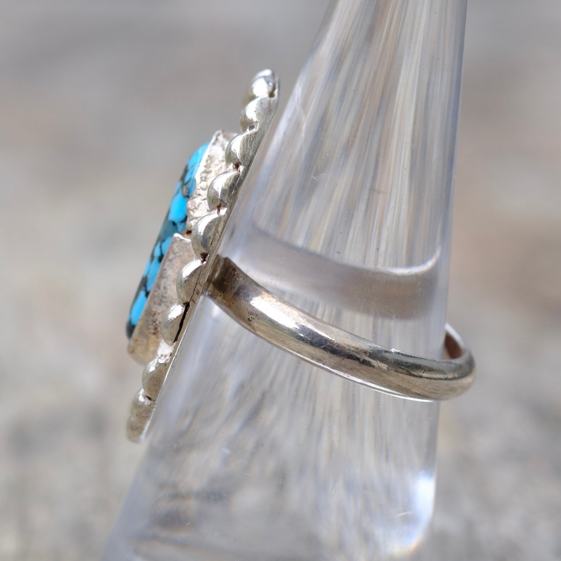 Vintage Sterling Turquoise Ring 7
