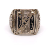 Vintage Sterling ORAN Class Ring 5.5