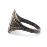 Vintage Sterling Silver Blank Signet Ring 6.25