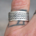 Vintage Sterling Silver Braided Band 7.5