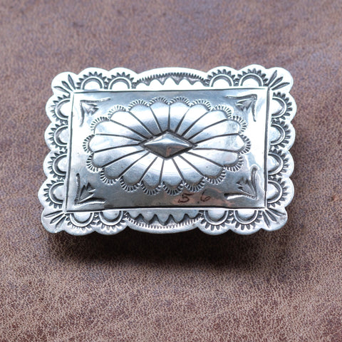 Vintage Sterling Silver Concho Money Clip