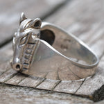 Vintage Sterling Silver Horse Ring 11.75