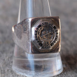 Vintage Sterling Federal Prison Service Momento Ring 11