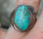 Vintage Sterling Turquoise Ring 10