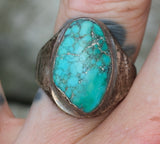 Vintage Sterling Turquoise Ring 10