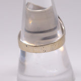 Vintage Sterling Turquoise Stamped Band Ring 9