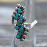 Vintage Sterling Turquoise Inlay Ring 4
