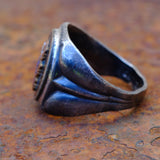 Vintage Sterling FLT ODD FELLOWS Signet Ring 7.5