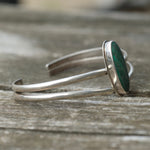 Vintage Sterling Malachite Cuff