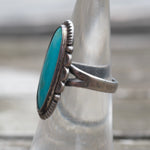 Vintage Sterling Turquoise Ring 6.25