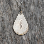 Vintage Sterling Turquoise and Mother Of Pearl Inlay Necklace