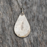 Vintage Sterling Turquoise and Mother Of Pearl Inlay Necklace