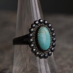 Vintage Sterling Turquoise Ring 8