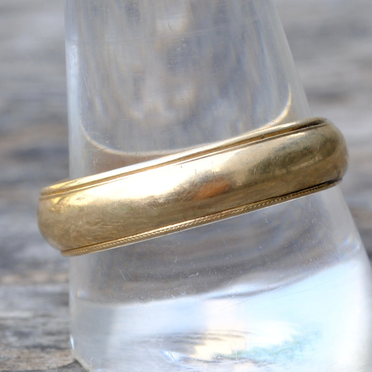 Vintage 14K Gold Band Ring 12.75