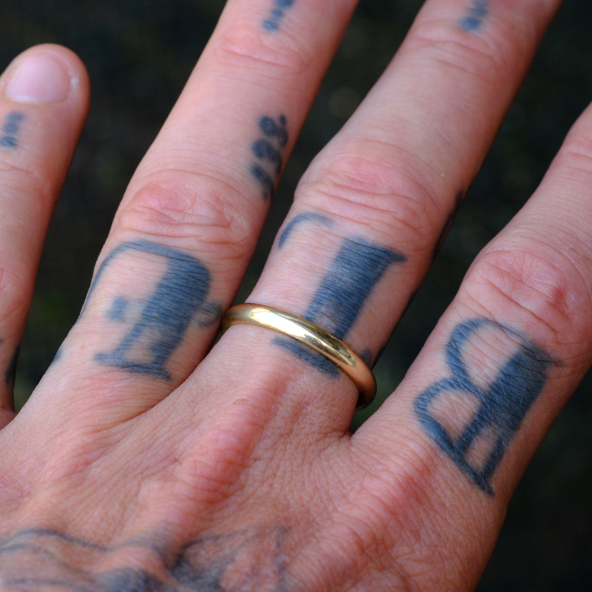 Vintage 14K Gold Band Ring 10.75
