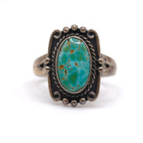 Vintage Sterling Turquoise Ring 5.75