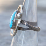 Vintage Sterling Turquoise Ring 5.5