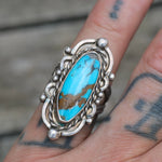 Vintage Sterling Turquoise Ring 6.25