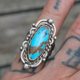 Vintage Sterling Turquoise Ring 6.25