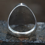 Vintage Sterling Zuni Inlay Ring 10.5