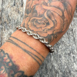 Vintage Sterling Silver Braided Bracelet