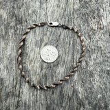 Vintage Sterling Woven Chain Bracelet