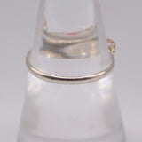 Vintage Sterling Coral Band Ring 8