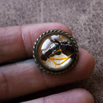 Vintage Hand Painted Horse In Resin Pin